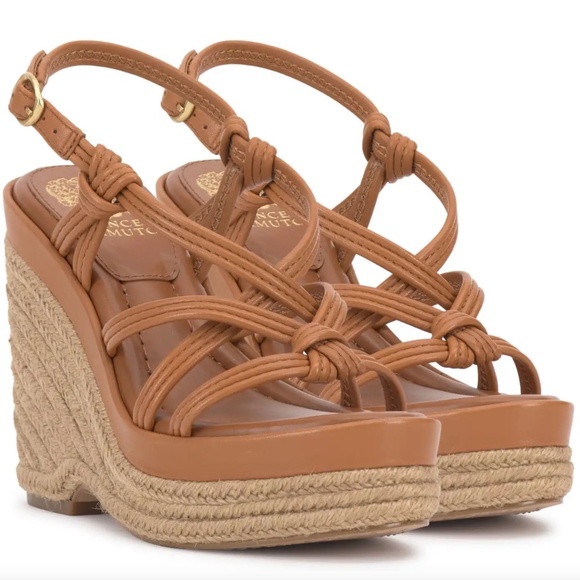 Vince Camuto - Delyna Espadrille Wedge in Golden Walnut | 7.5 - Picture 1 of 8